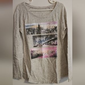 Justice "make your own path" long sleeve shirt